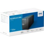 Nobreak 600VA SMS LITE 600 Bivolt Entrada 115/220V Saída 115V 4 Tomadas Senoidal P/Aprox Line Interactive PN 29202